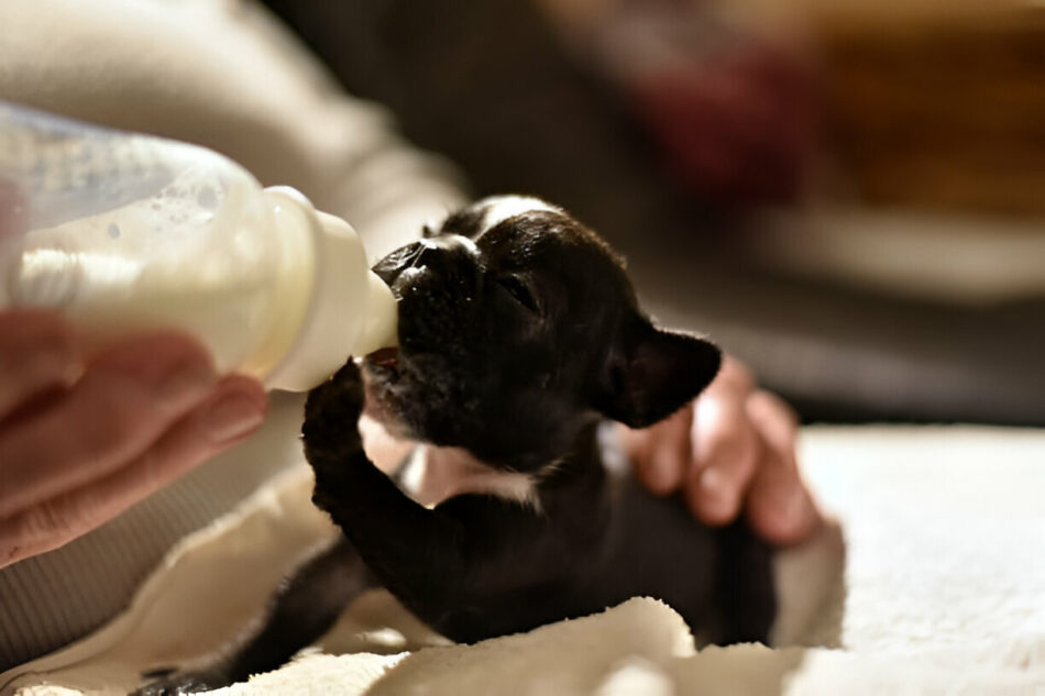 Leche casera para cachorros